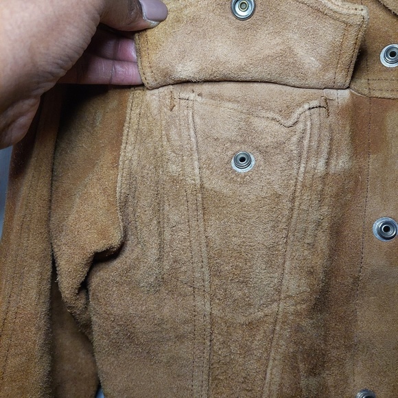 Pre-Owned Vintage 1960s Levi's Big E Suede Leather Jacket | Size XS - Picture 10 of 15